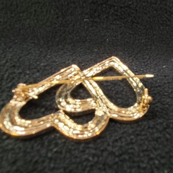 Double Heart Brooch - Picture 5 of 6
